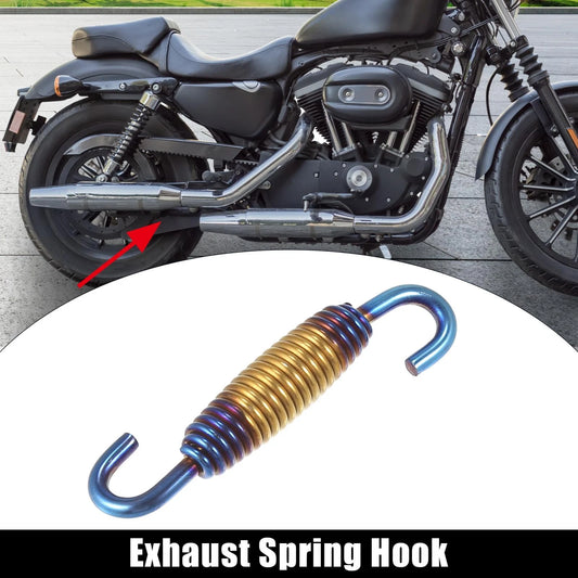 56mm Stainless Steel Multicolor Exhaust Pipe Spring Hook for Motorcycle