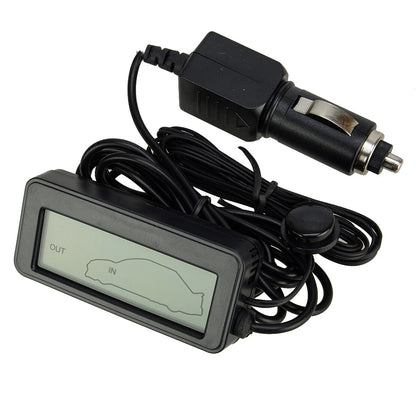 Digital Thermometer for 12V Car SUV - Inside & Outside Temperature