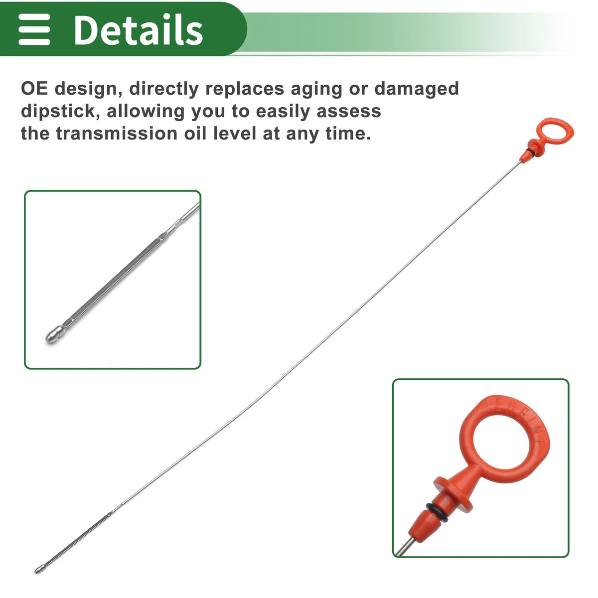 Oil Level Dipstick for Volvo VN 6 12.1L D12 (2004)