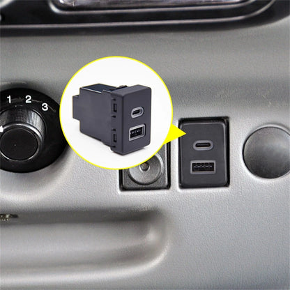 18W Type-C + QC3.0 Fast Charger for Ford Transit (2015-2023)