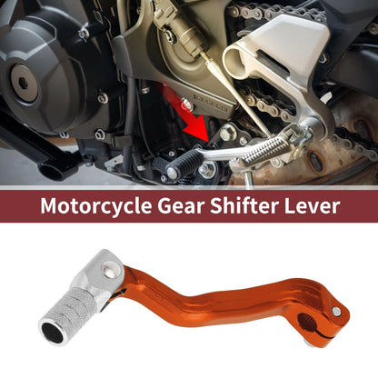 Folding Gear Shifter Lever for Bosuer M4 Orange Silver Tone
