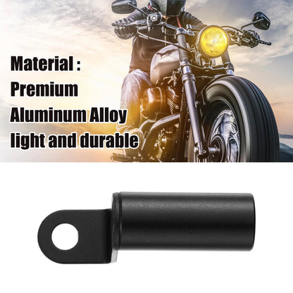 Motorcycle Rearview Mirror Handlebar Extender Holder 10mm Aluminum Alloy Black