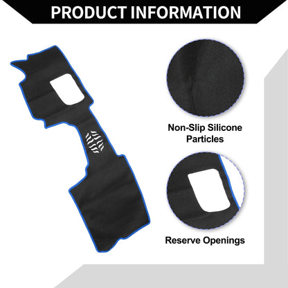 Dashboard Cover Mat for Mazda CX-30 2020-2024 Black Blue 1 Set