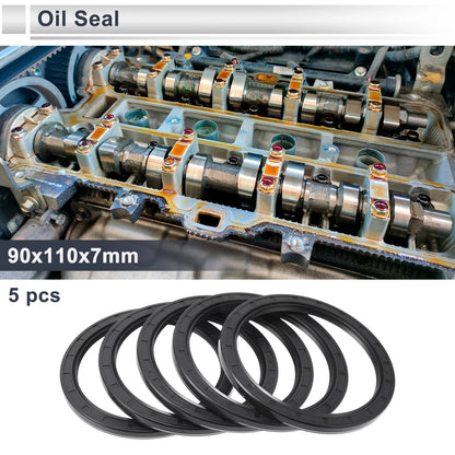 Oil Seal 90x110x7mm 5 x Seal Ring Rotary Shaft Nitrile Rubber for Make Model