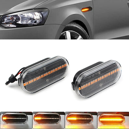 2 x Side LED Marker Amber Turn Signal Lights for Volkswagen VW Bora Golf