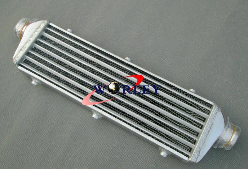 550x140x50mm Aluminum Turbo Intercooler 2.25" Inlet/Outlet for Car Model