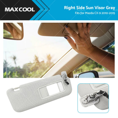 Sun Visor Right Side for Mazda CX-9 (2010-2015) Gray
