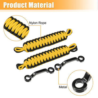 Door Limiting Straps  for Jeep Wrangler JK JL (2007-2023) Black Yellow