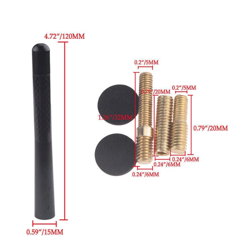 Short Bullet Antenna for Chevy GMC Truck SUV Silverado Sierra Denali