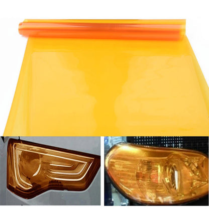 12 x 48 Amber Orange Auto Tint Headlight Fog Light Film Sheet