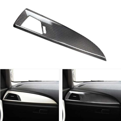 RHD Carbon Fiber Center Console Dashboard Cover Trim Fit For BMW F20 F22