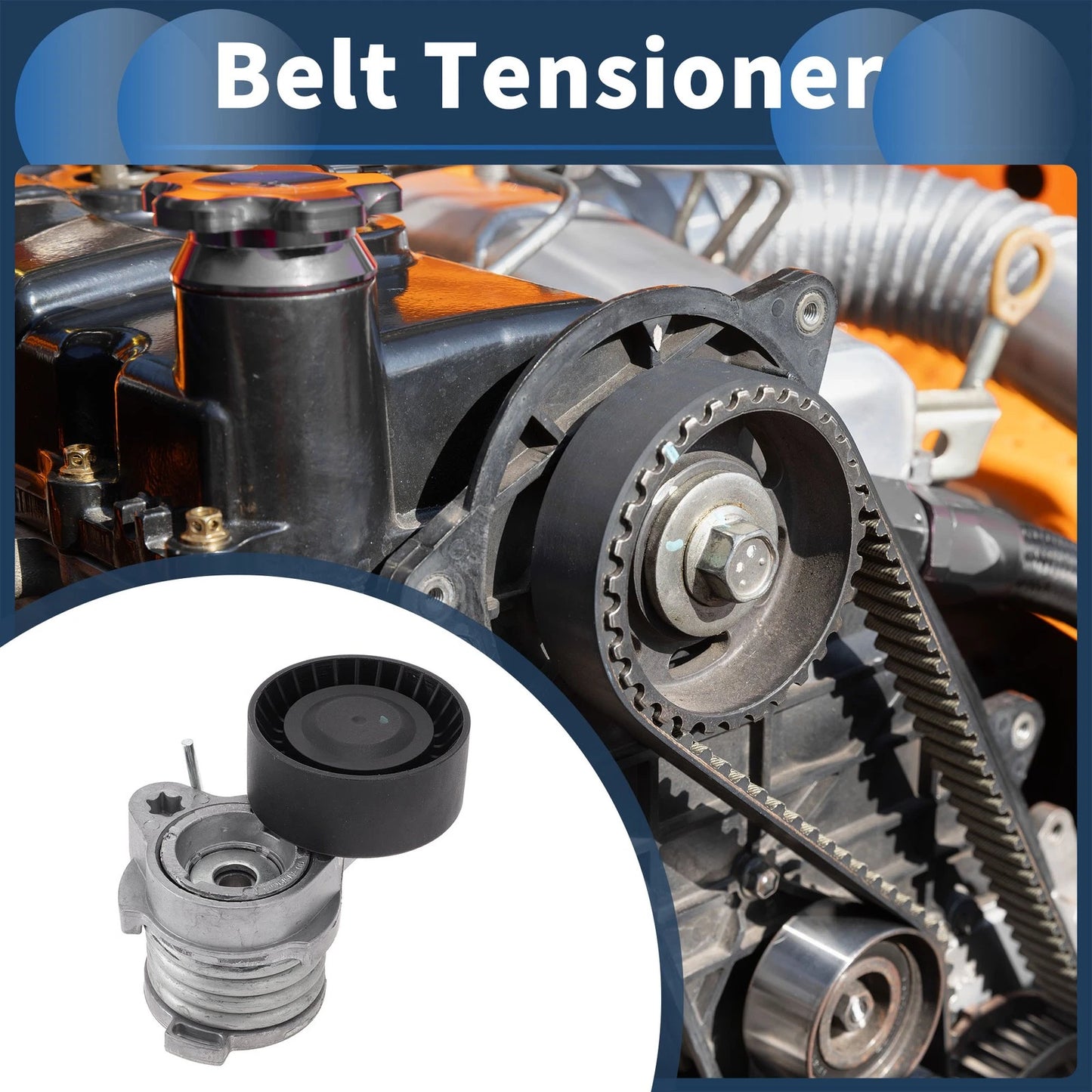 Belt Tensioner for BMW 530i 2.0L L4 (2017-2020) - Durable Metal Component