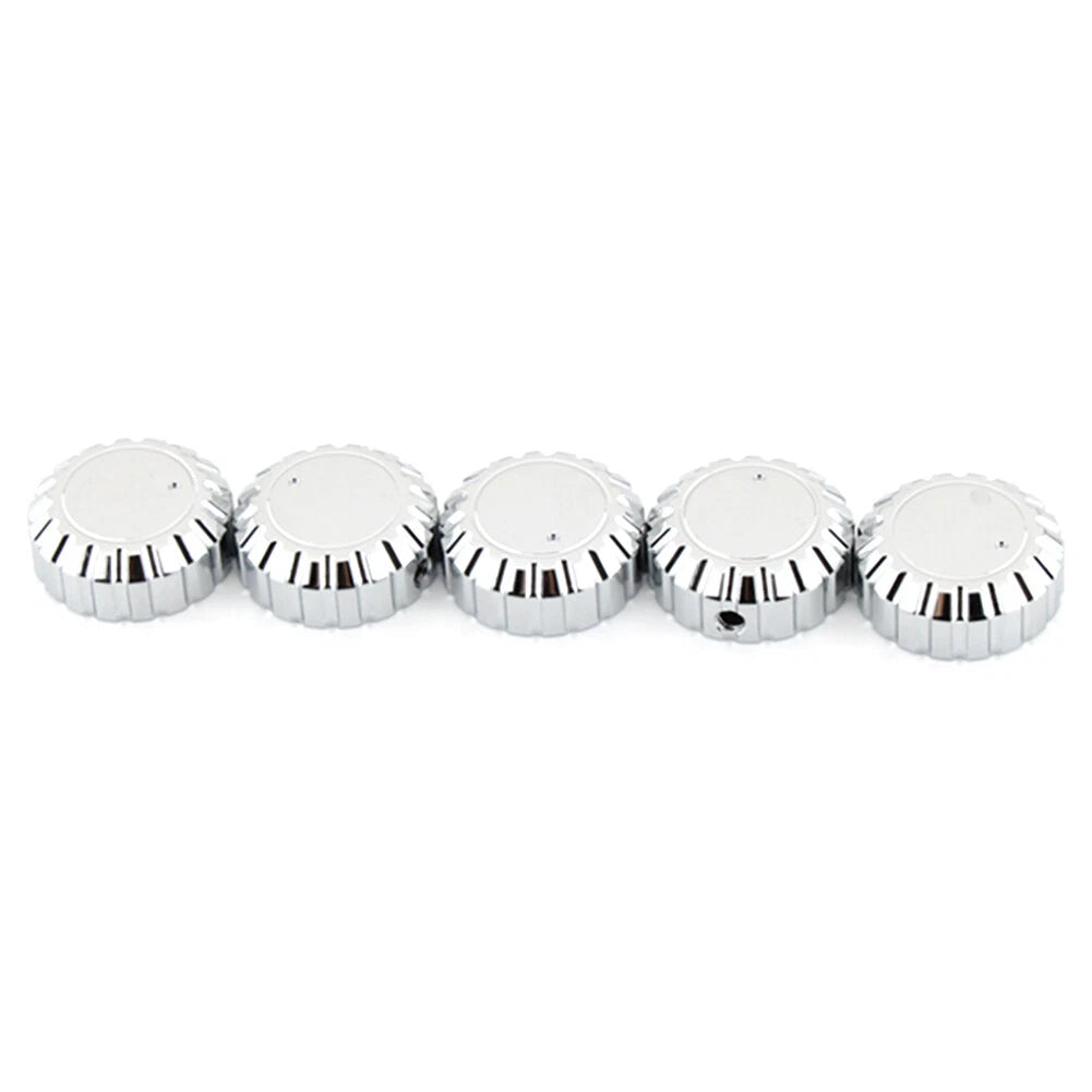 5Pcs Chrome Aluminum Radio Knobs for Honda GL1500 Goldwing (1988-2000)