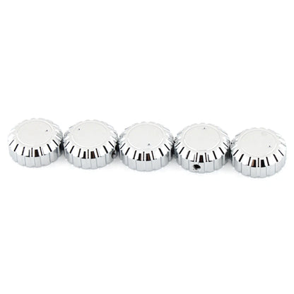 5Pcs Chrome Aluminum Radio Knobs for Honda GL1500 Goldwing (1988-2000)