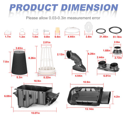 Air Filter Box & Cover Kit for Yamaha Banshee YFZ 350 (1987-2006)