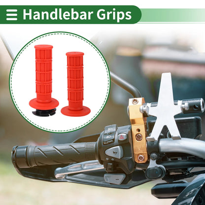 7/8 22mm Hand Grips Cover for Motorcycle Handlebar Grips TPR Red