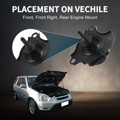 Engine Motor Trans Mount Set for Honda CR-V 2.4L 4WD (2002-2006)
