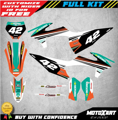 Custom Graphics Kit STRIKE Stickers for KTM SX (2019-2020)