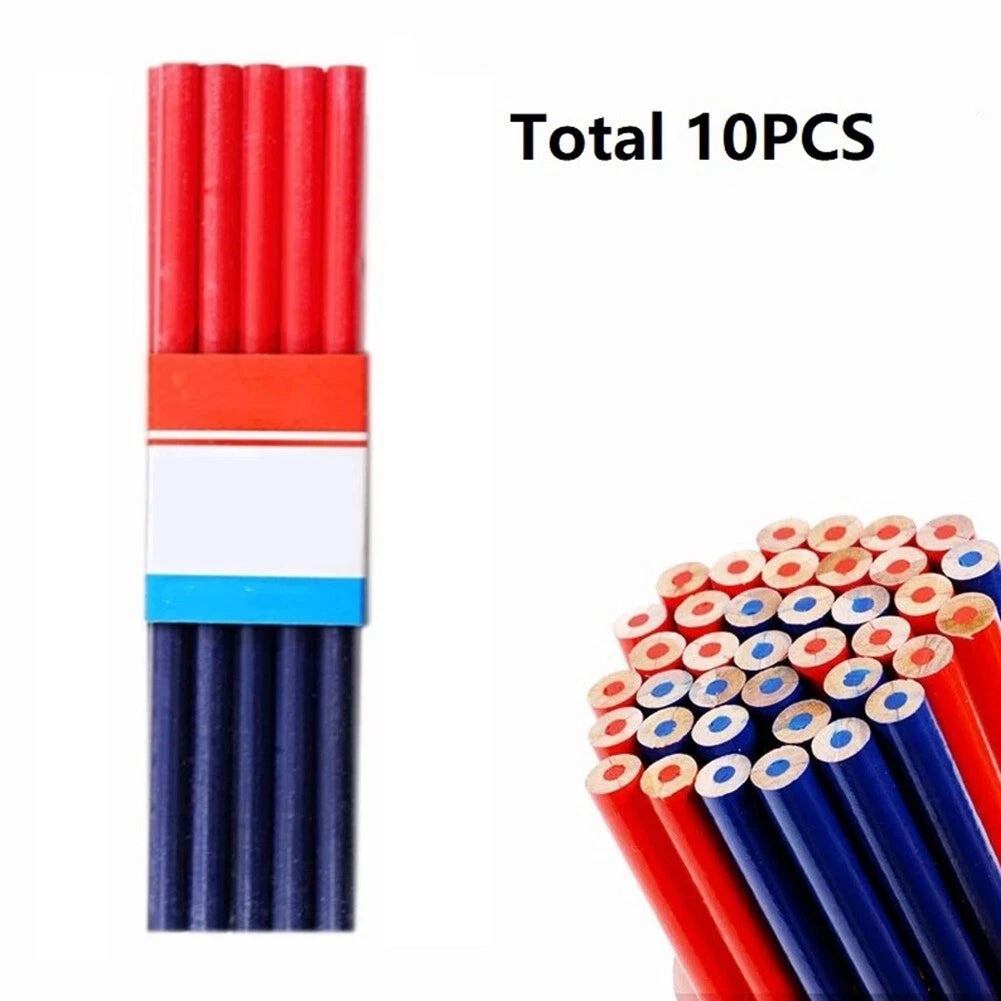 10PCS Double Colored Pencils Carpenter Special-Purpose Pencils Drawing-Pencil