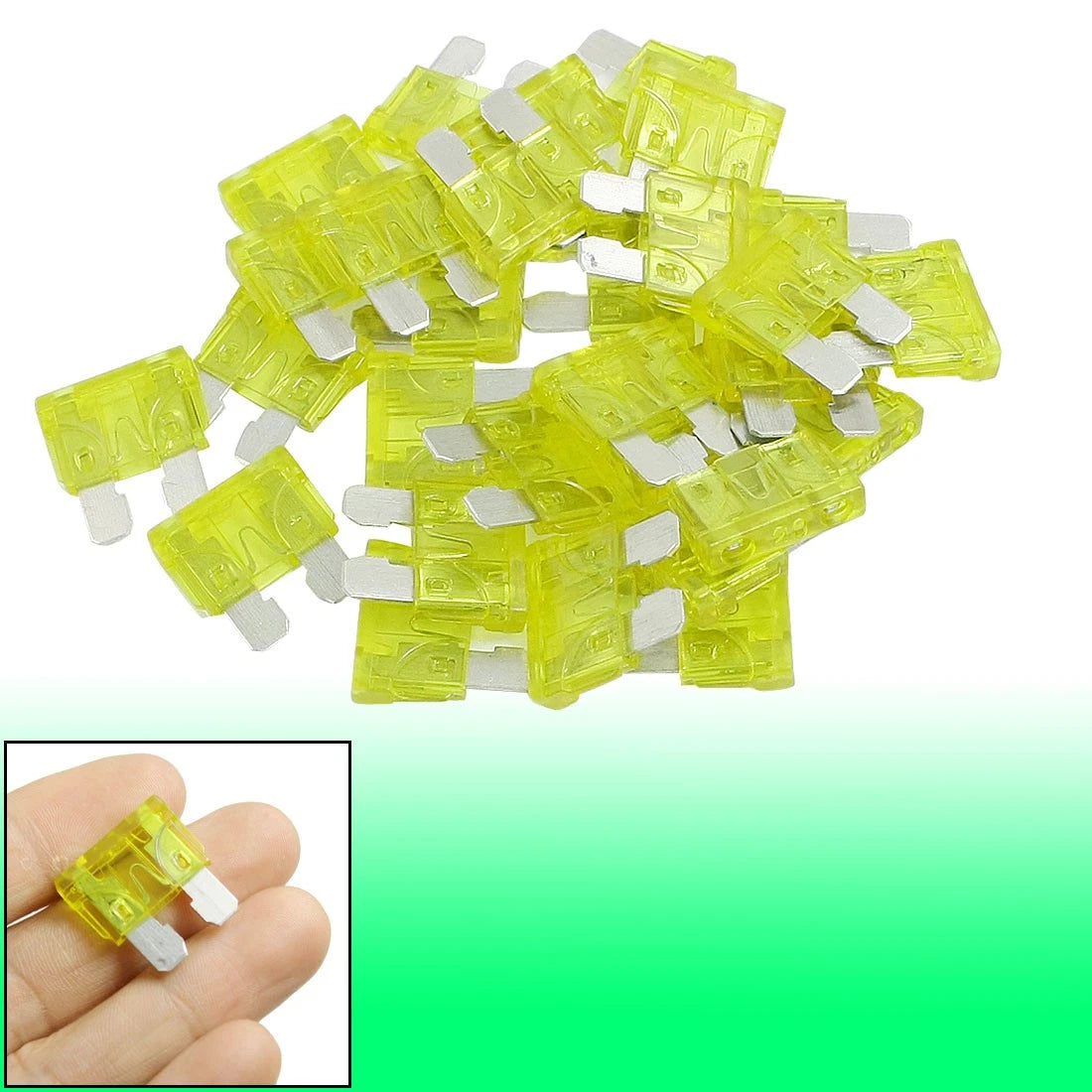 30 Pcs 20A Blade Fuse Connectors for Auto Car Boat Taxi Truck