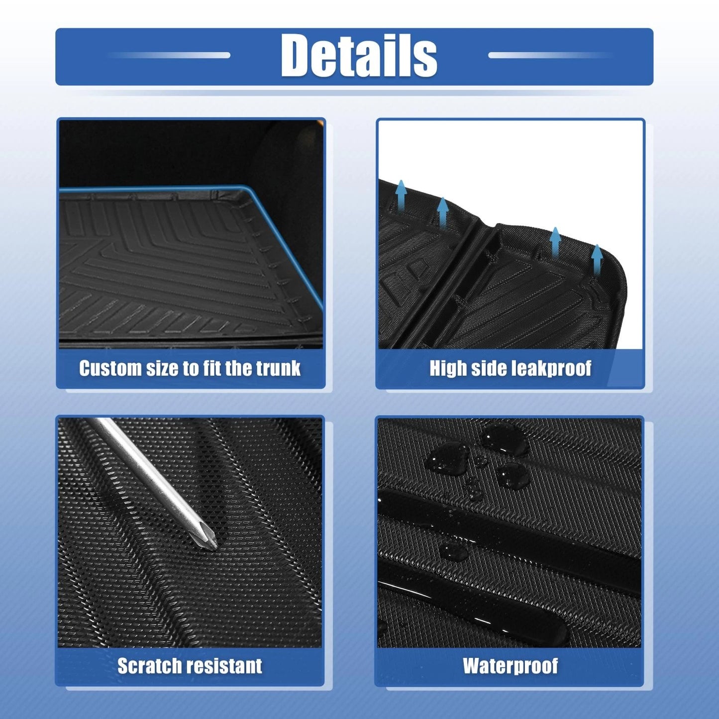 TPE Cargo Liner Trunk Mat for Ford Edge (2015-2022)