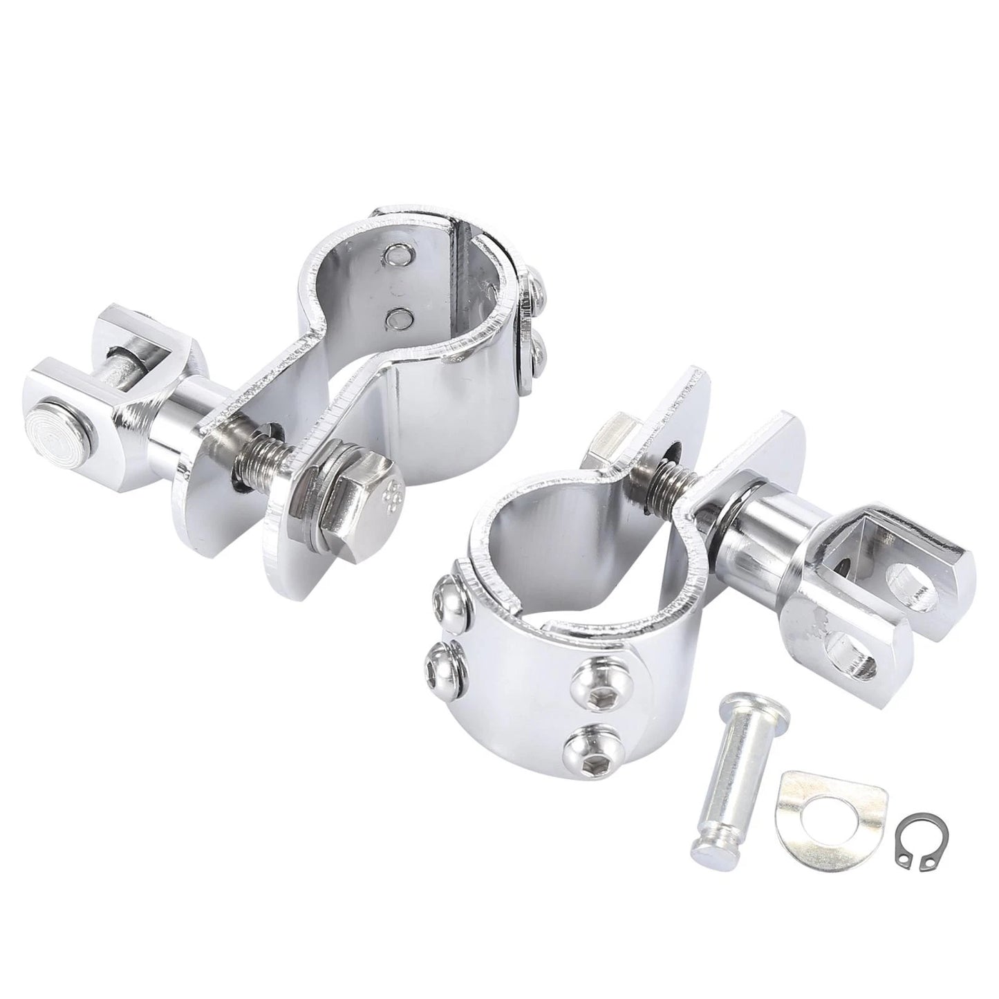 Foot Peg Mount / 1.25" for Harley-Davidson Universal Chrome