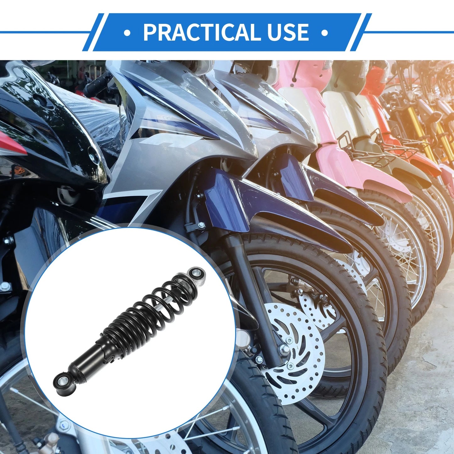 Pair / 1 Pair / Rear Suspension Shock 290mm Universal for Motorcycle