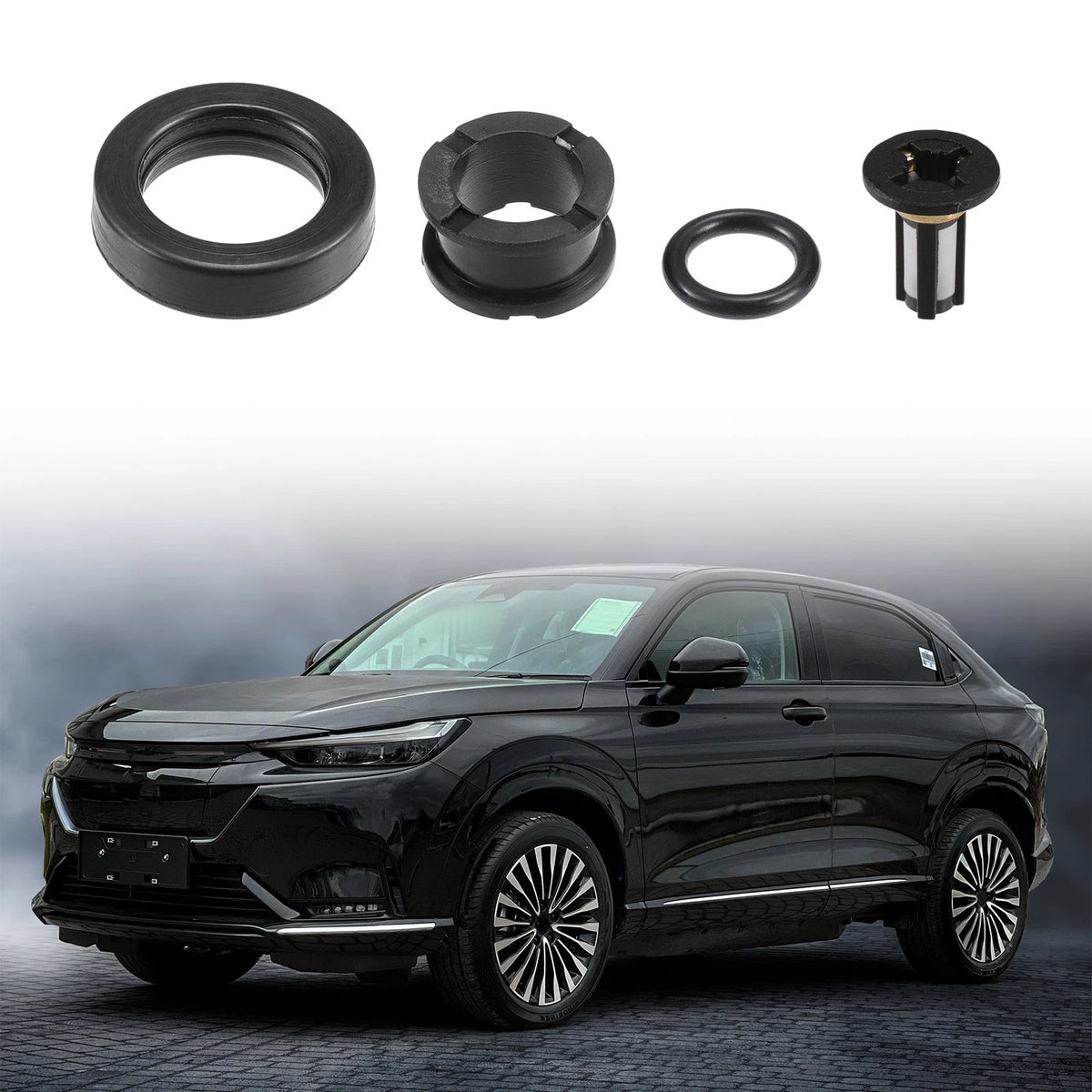 Fuel Injector Seal O Ring 4 x Sets for Honda CRV (1999-2001) NBR Rubber Black