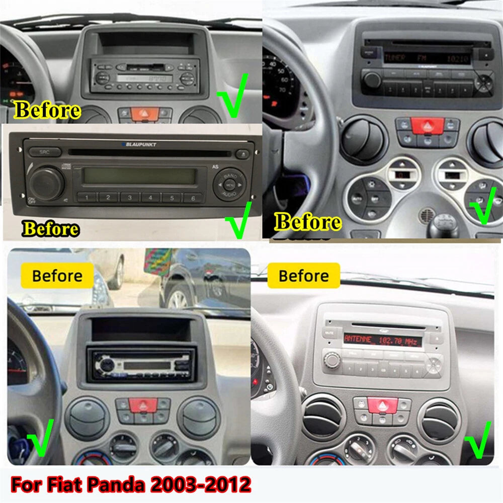 7" Car Stereo Radio GPS Navigation Head Unit for Fiat Panda (2003-2012)