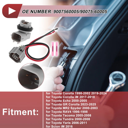 License Plate Light Socket Wiring for Toyota Corolla (1998-2002, 2019-2024)