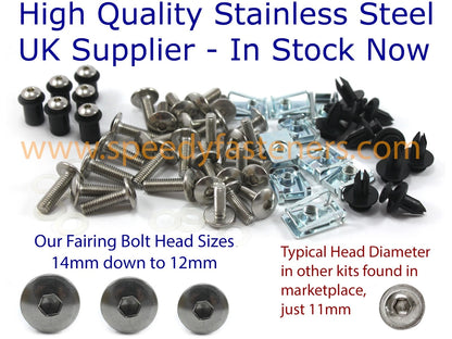 Bolt Kit / Stainless Steel / Fairing & Screen Bolt Kit for Aprilia RS4 125 RS125