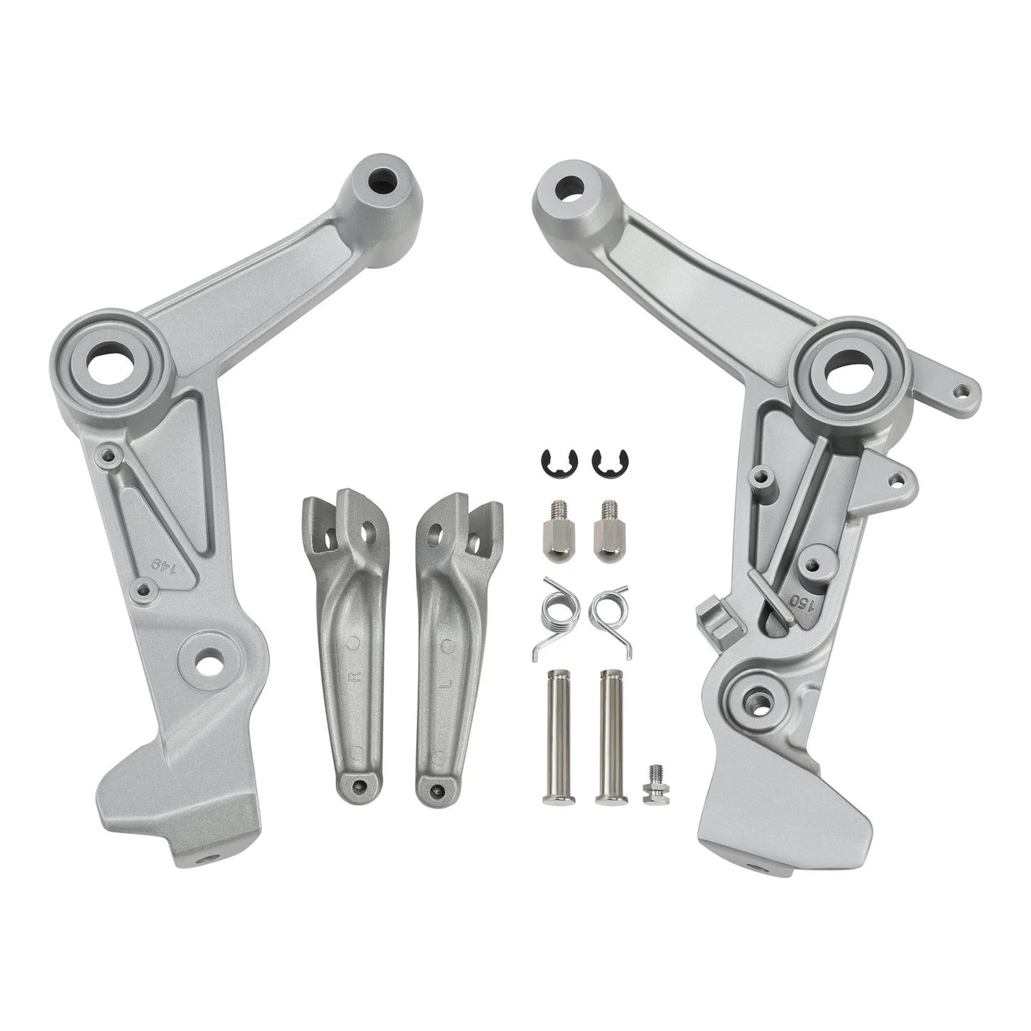 Front Driver Footpegs & Mount Bracket 2x for Aprilia RS660 (2021 - 2025)