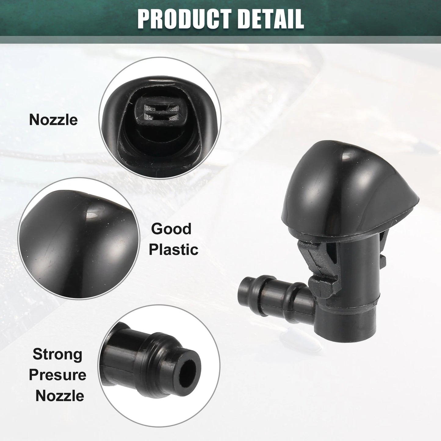 2 x Windshield Wiper Washer Nozzles for Honda Odyssey (2011-2013)
