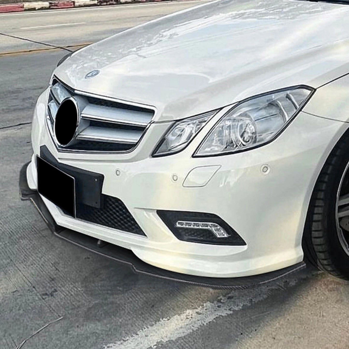 Front Bumper Spoiler Lip Kit for Benz E Coupe C207 AMG (2009-2012)