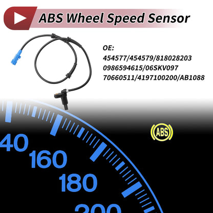 ABS Wheel Speed Sensor for PEUGEOT 206 (2000-2010)