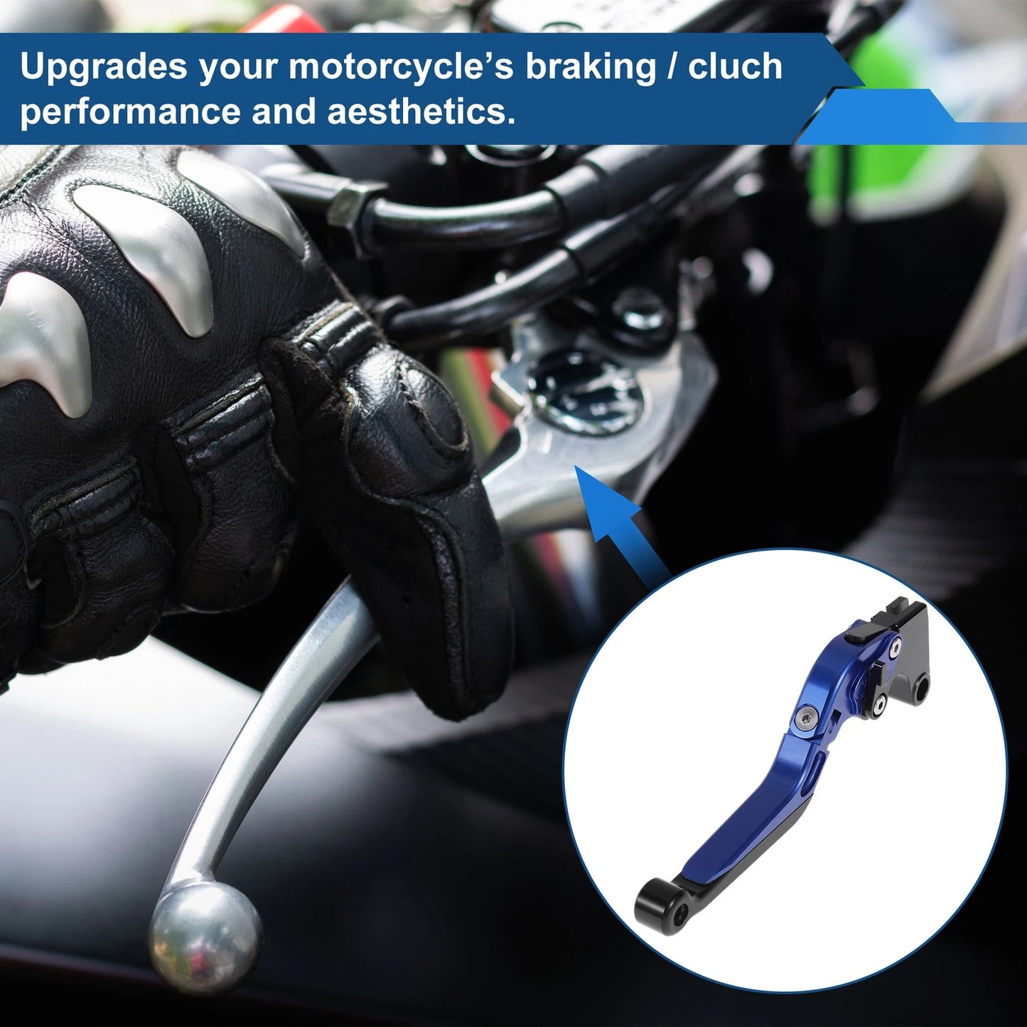 Adjustable Brake Clutch Levers for Honda CBR600RR 2007-2016 Blue Black