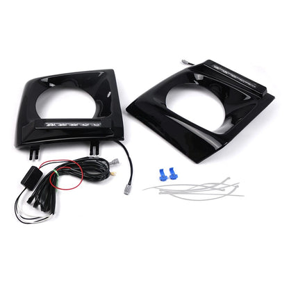 Daytime Running Lights Bezel Glossy Black for Benz G-Class (1990-2018)