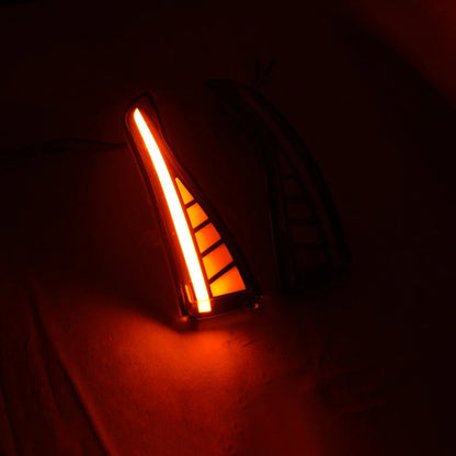 Black LED Mirror Dynamic Sequential Turn Signal Light DRL for Infiniti Q50 Q60