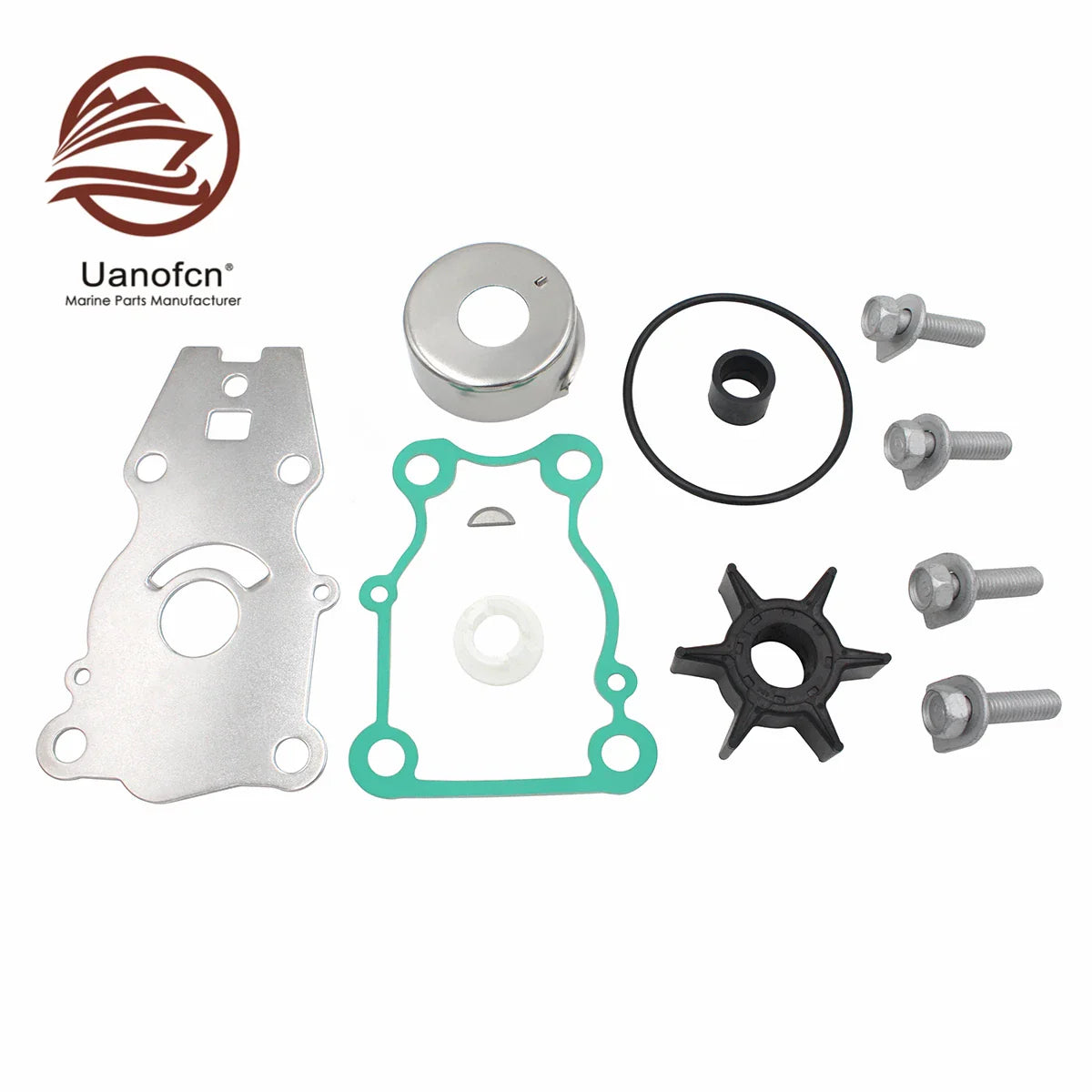 Water Pump Impeller Kit for Yamaha 25/30/40HP T25/F30/F40 (1996-2023)