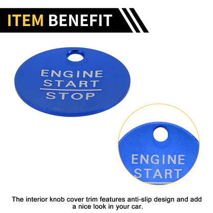 Engine Start Stop Button Control Switch Knob Cover for Ford F-150 (2016-2021)