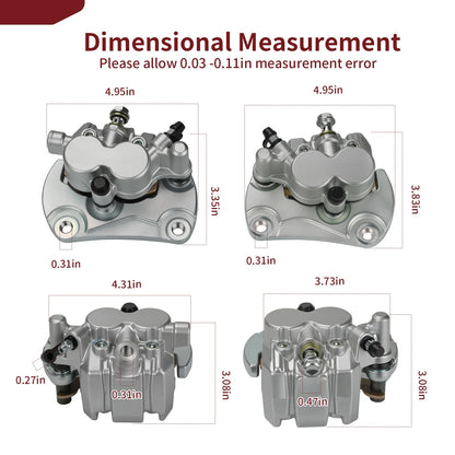 2 x Front Brake Calipers for Can-Am Commander 800 1000 Maverick (2006–2014)