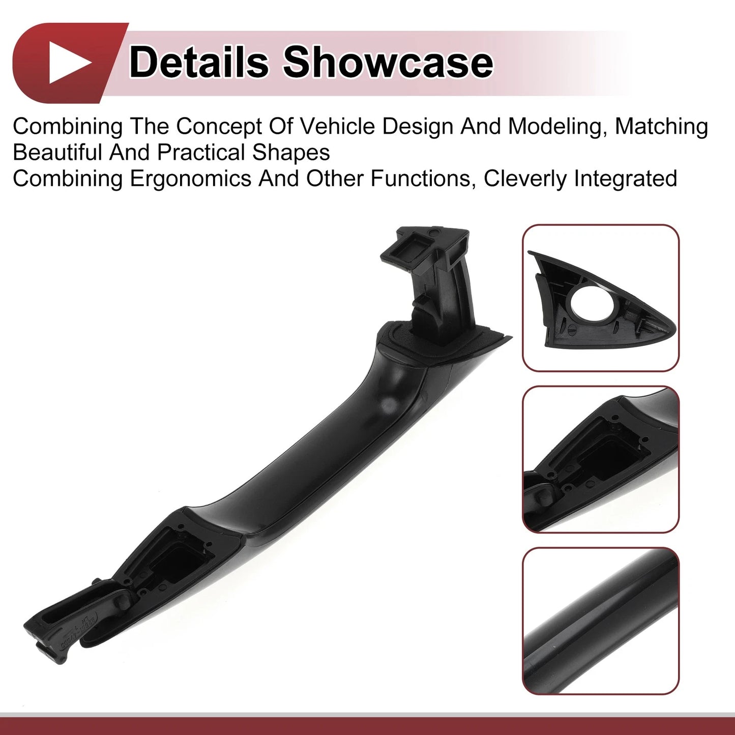 Car Door Handle Grip for Hyundai Elantra 2011-2015 Front Left Black