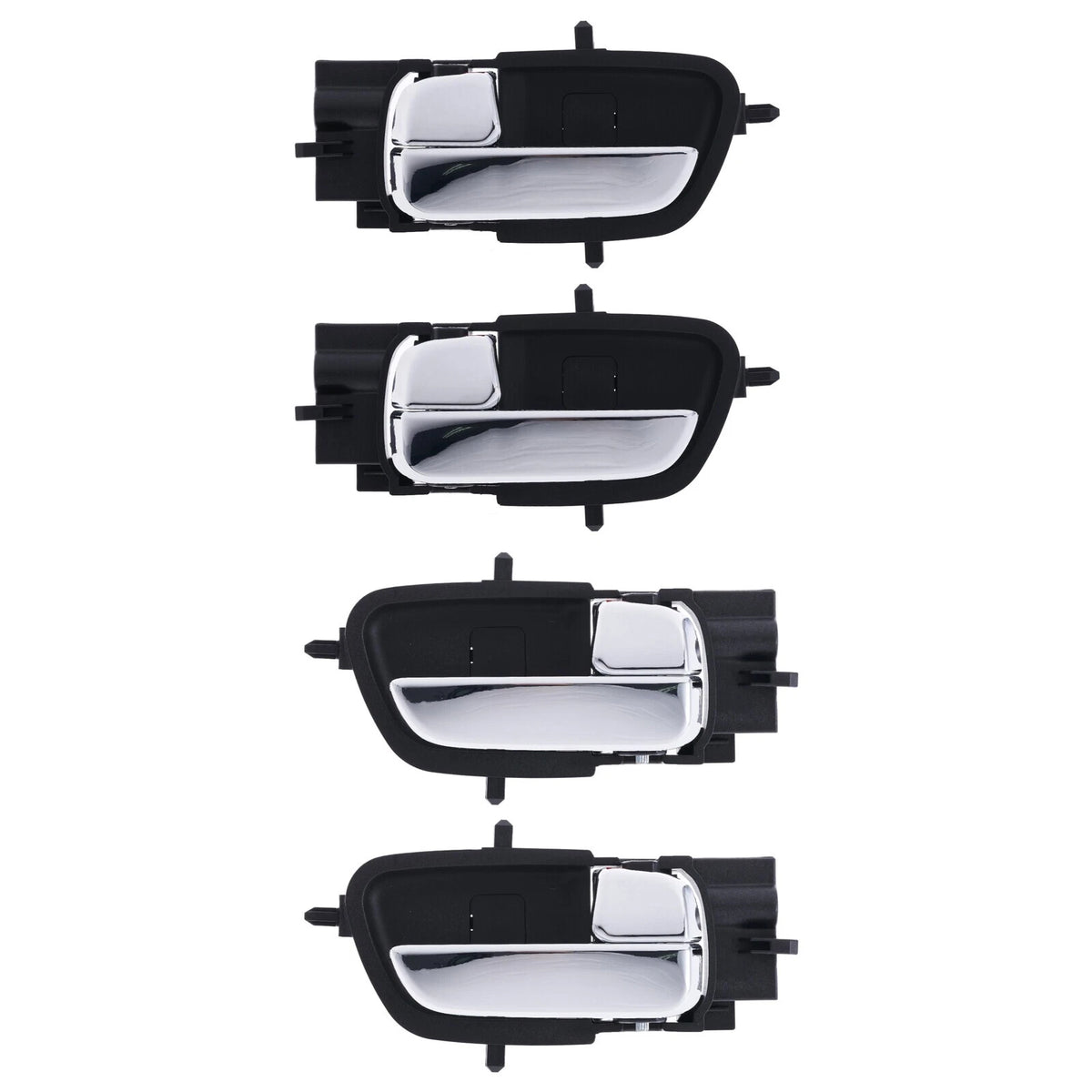 Door Handle Inner Set of 4 Chrome Left+Right for Hyundai i20 (2009–2015)