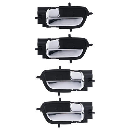 Door Handle Inner Set of 4 Chrome Left+Right for Hyundai i20 (2009–2015)