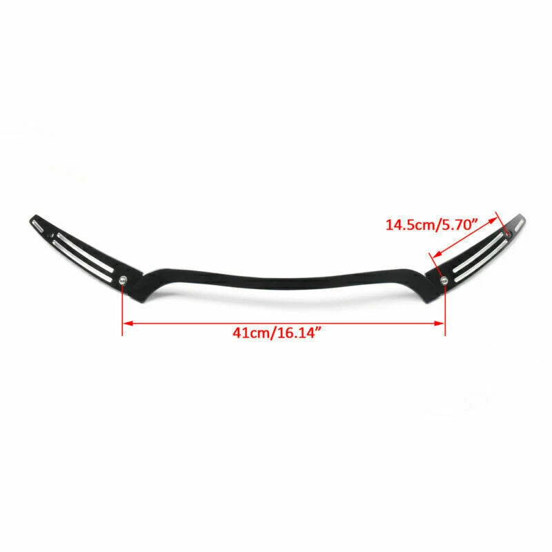 Double Light Gliding Stripes Windshield Trim for FLTRX Road Glide (2014-2017)