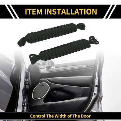2 x Door Limiting Straps for Jeep Wrangler TJ JK JKU (2007-2018) Brown