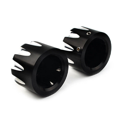 Black CNC Front Axle Cap Nut Cover for Harley Electra Glide Sportster