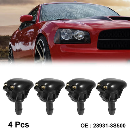 4 x Front Windshield Washer Nozzles for Nissan Frontier (1998-2004)