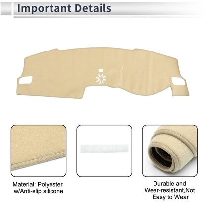 Dashboard Cover Mat for Honda Civic FL5 2022-2024 Sun Protector Beige