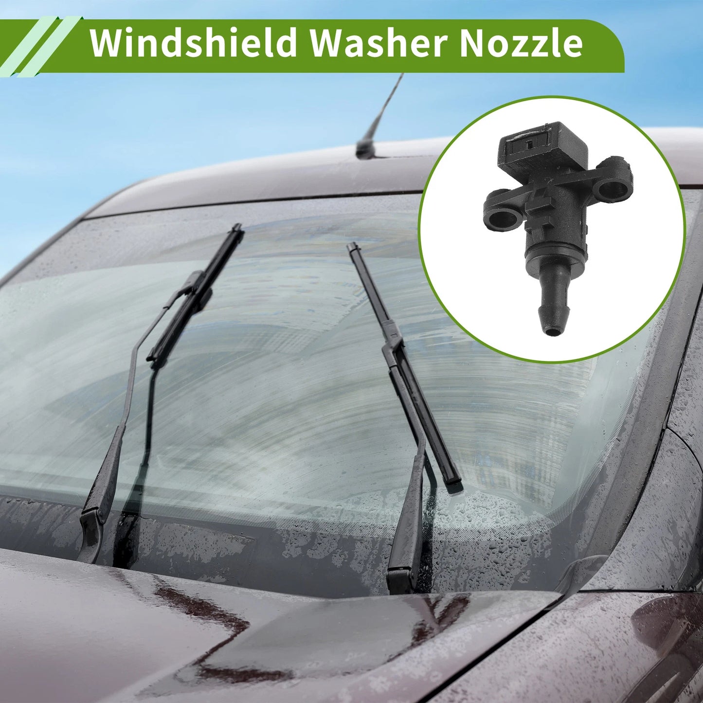 Windshield Washer Nozzle & Hose Connector for Kia
